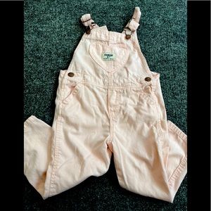 Pale pink overalls